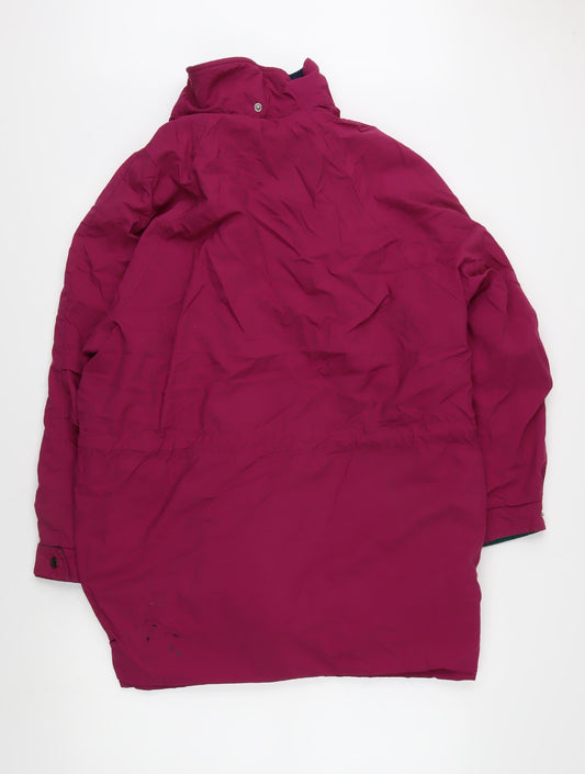 St Michael Women's Pink Parka Jacket, Size 14, Hooded