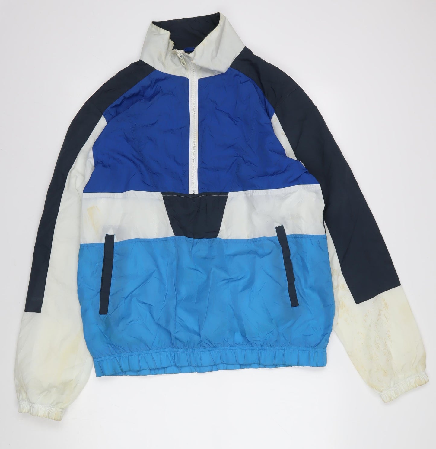 Topman Men's Blue Windbreaker M Casual Jacket