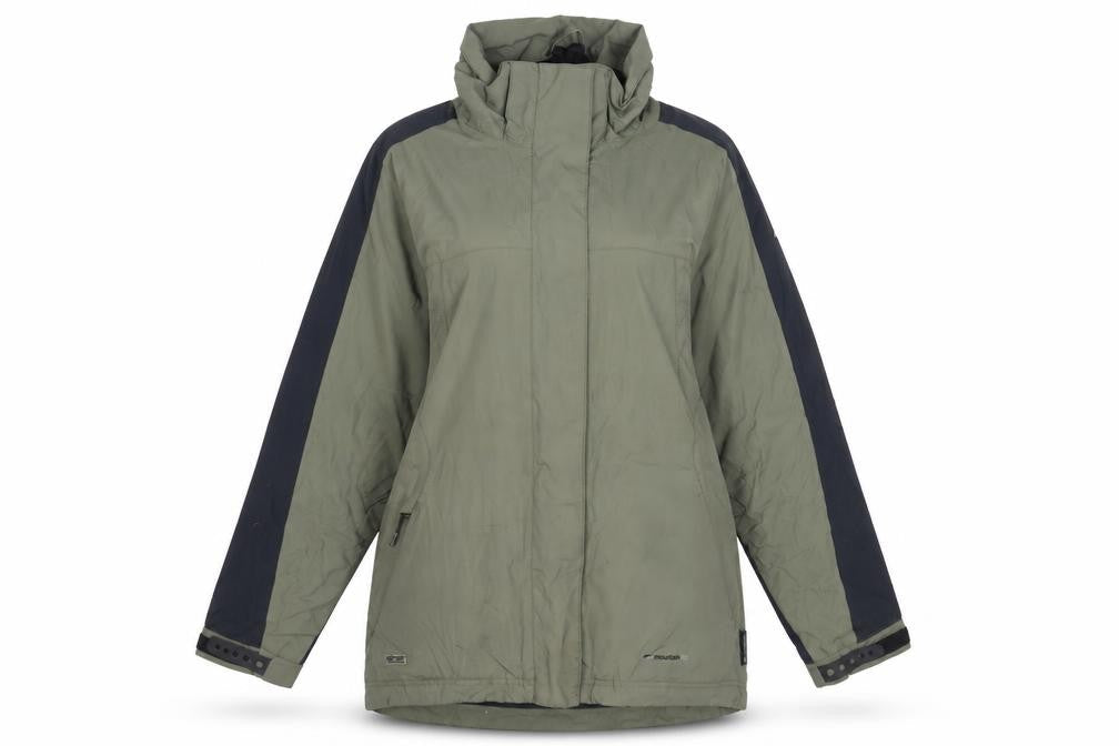 Womens UK Size 16 Regular Mountain Life Green Nylon Jacket