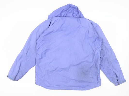 Target Dry Women's Blue Hooded Rain Coat Size 14