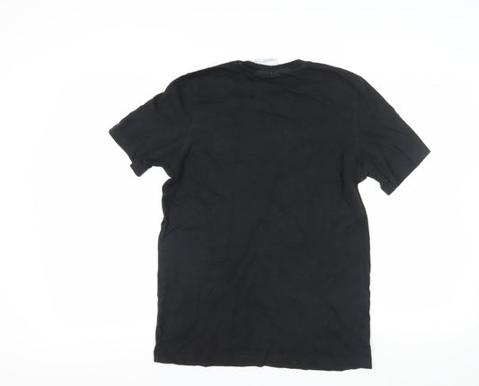 Adidas Men's Black M Logo Short Sleeve T-Shirt