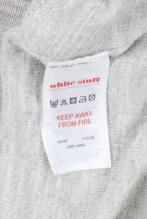 White Stuff Women's Grey Polka Dot Pullover Jumper Size 16