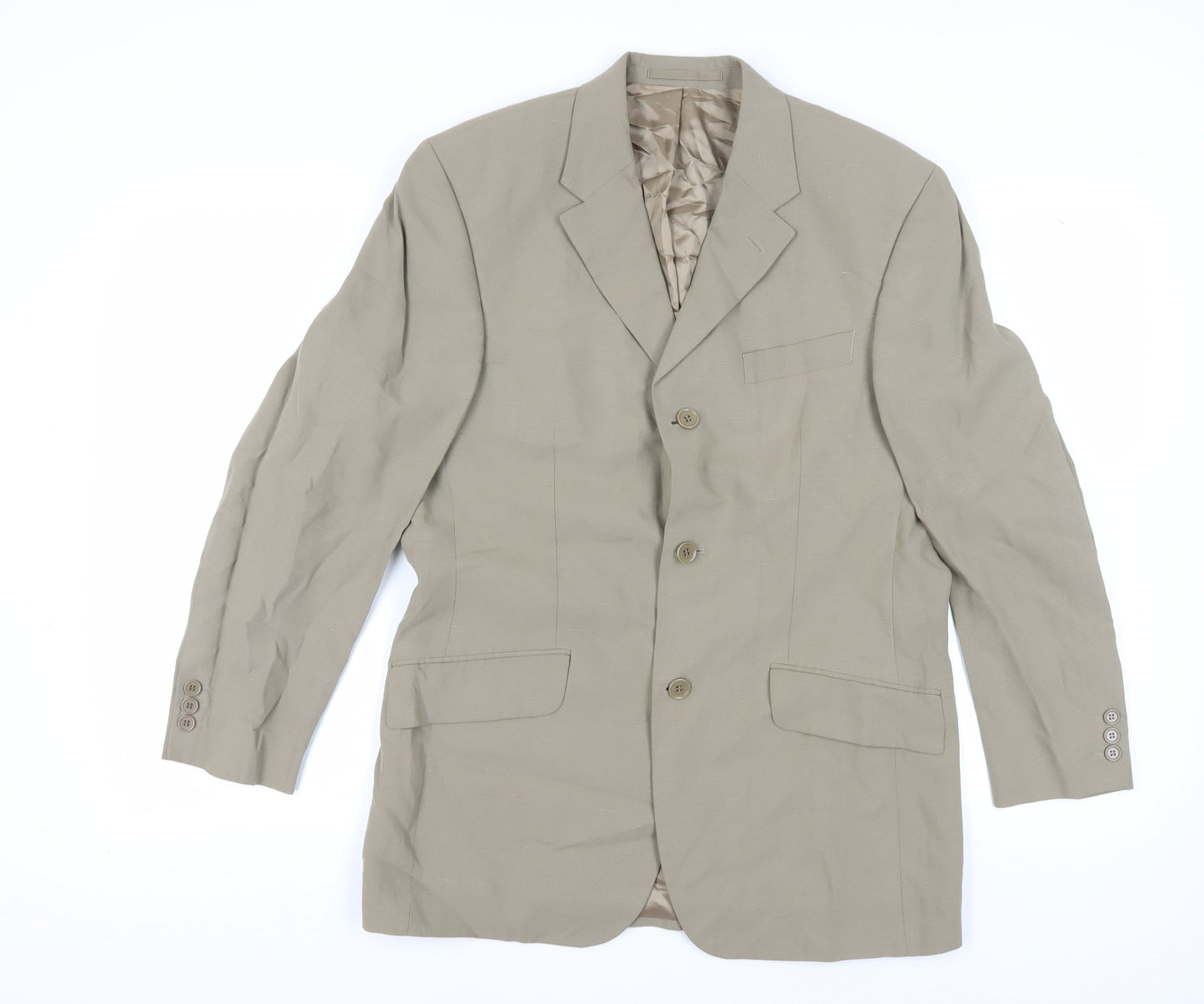 Linea Beige Men's Blazer, Size 38S, Single-Breasted