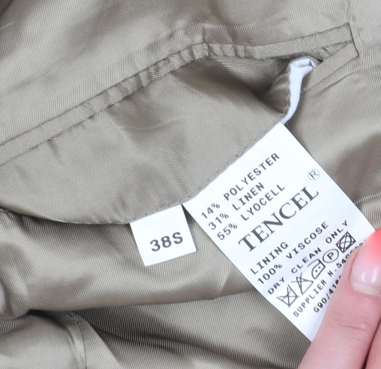 Linea Beige Men's Blazer, Size 38S, Single-Breasted