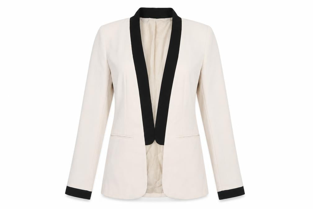 Red Herring Women's Beige Tuxedo Blazer Size 8