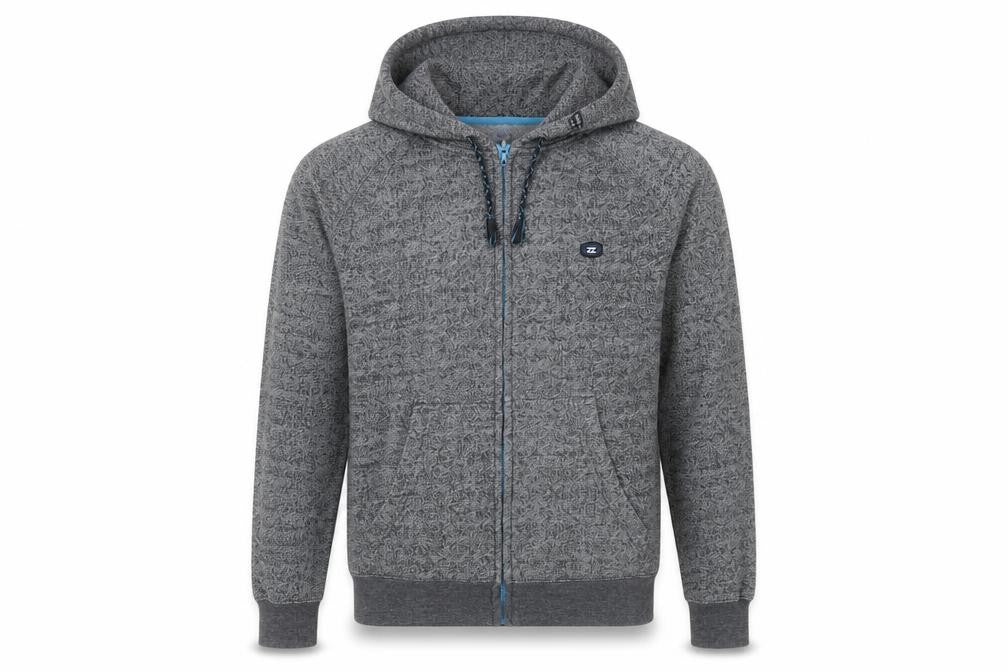 Mens UK S Regular Billabong Grey Full Zip Hoodie