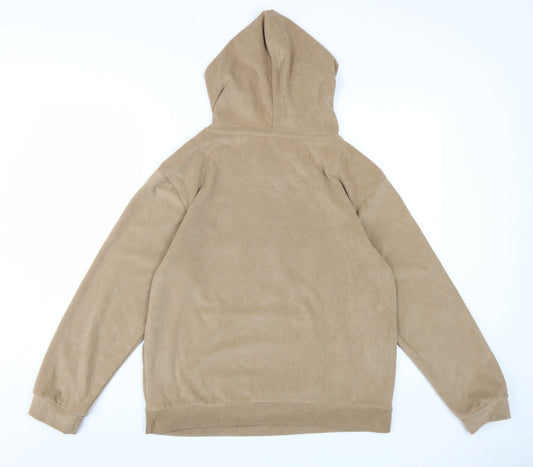 Brave Soul Women's Beige Medium Pullover Hoodie