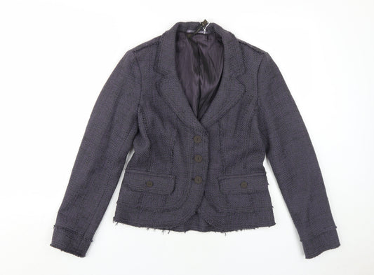 Sandwich Women's Black Bouclé Blazer, Size 8