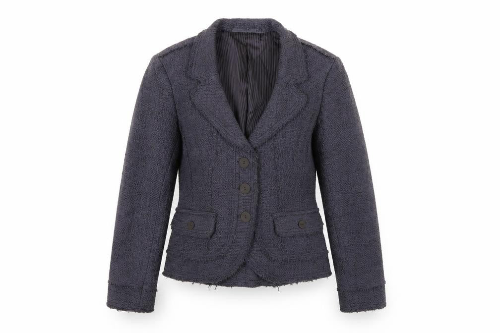 Sandwich Women's Black Bouclé Blazer, Size 8