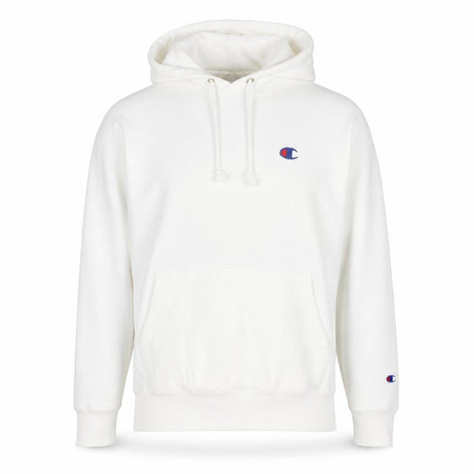 Mens UK L Regular Champion White Pullover Hoodie