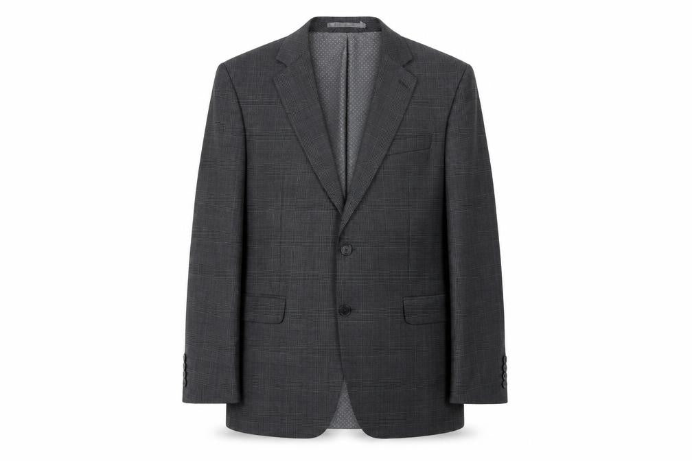 Stvdio by Jeff Banks Grey Check Blazer, Men’s, Size 42S Formal