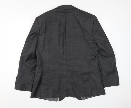 Stvdio by Jeff Banks Grey Check Blazer, Men’s, Size 42S Formal