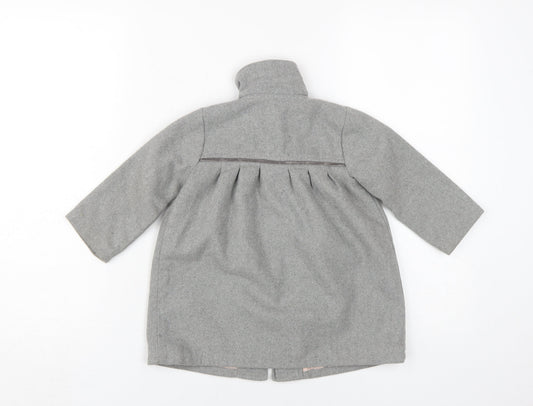 Mamas & Papas Girls Grey Basic Coat 18-24 Months