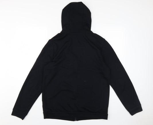 Nike Men's Black Full Zip Hoodie - Medium