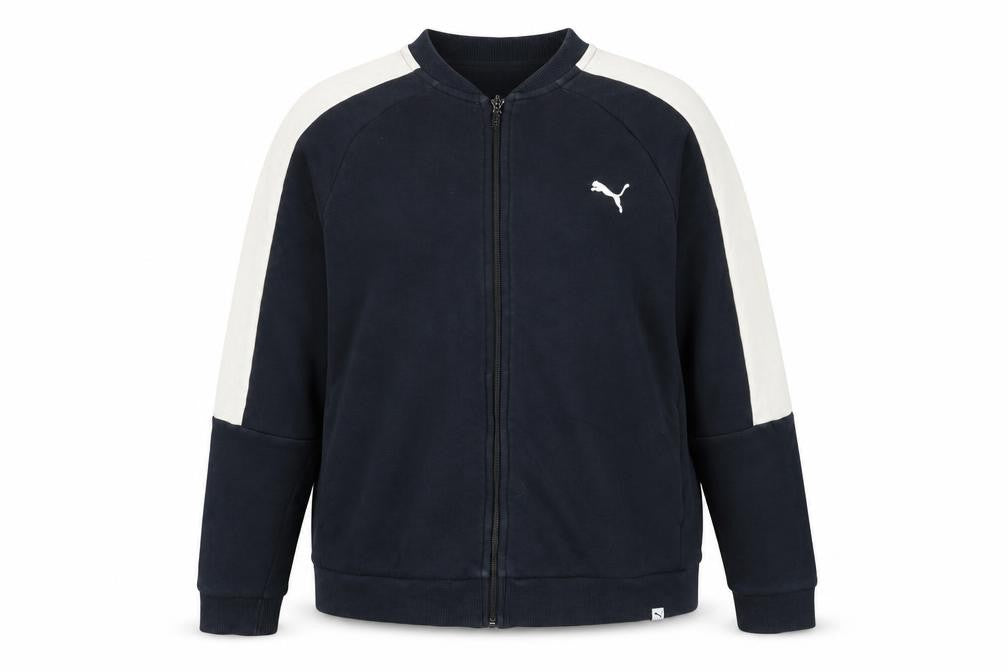 Unisex Adults UK XL Regular PUMA Black Full Zip Sweatshirt