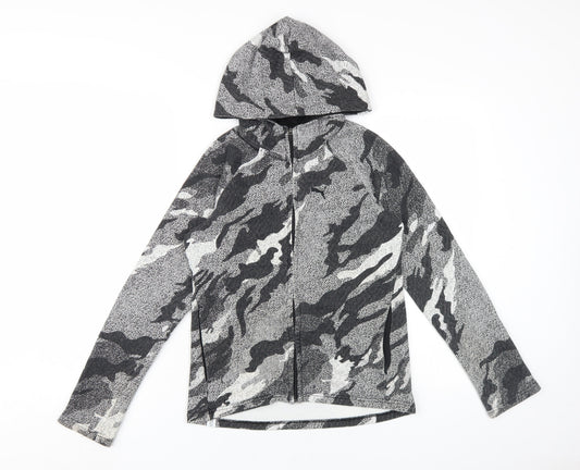 Puma Boys Grey Camouflage Full Zip XL Hoodie