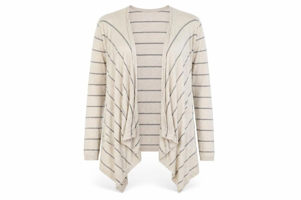 Womens UK 8 Regular FatFace Beige Cardigan Open-Knit