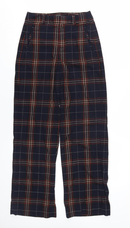 Banana Republic Women's Plaid Straight Trousers, Size S