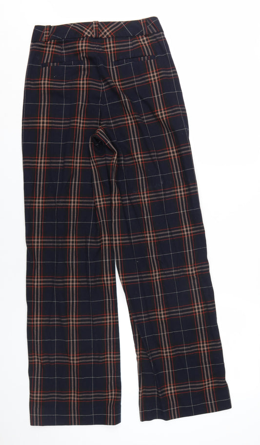 Banana Republic Women's Plaid Straight Trousers, Size S
