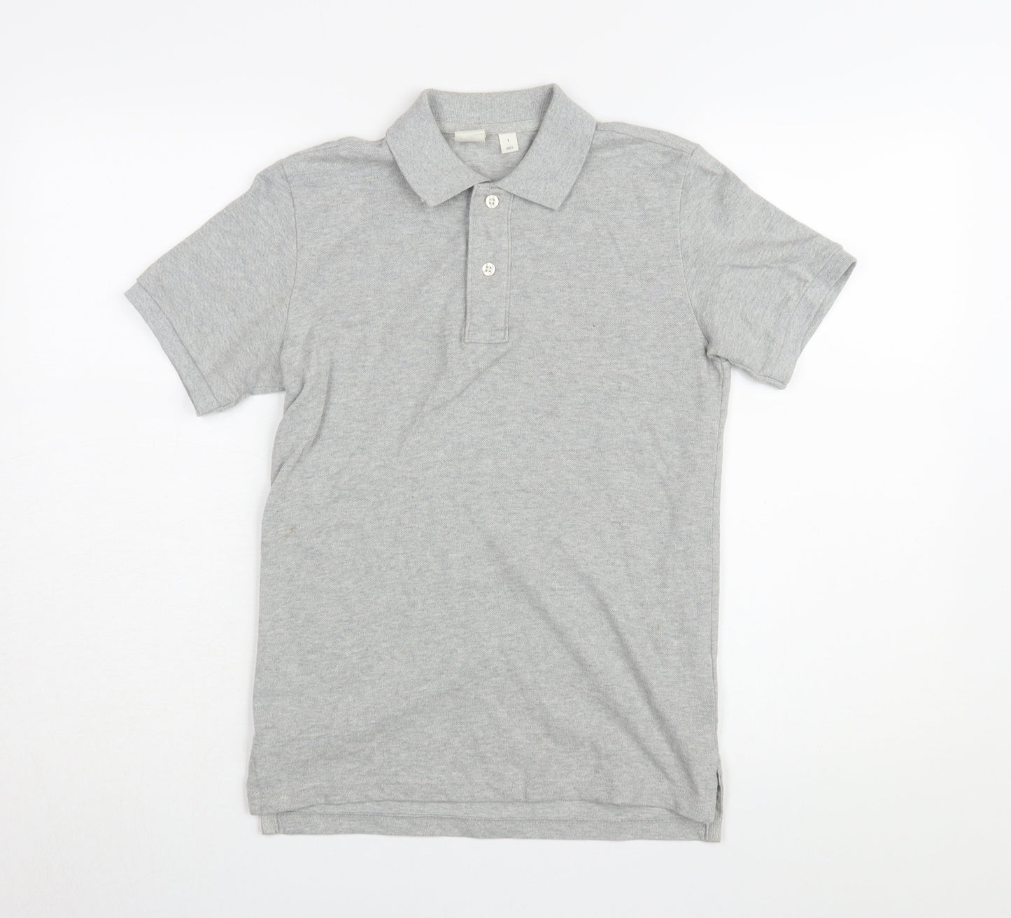 Gap Boys Grey Polo Shirt Size L Regular Fit