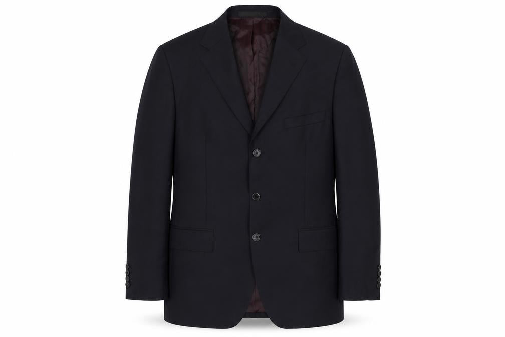 Marks and Spencer Men's Black Wool Blazer, Size 42R, Formal