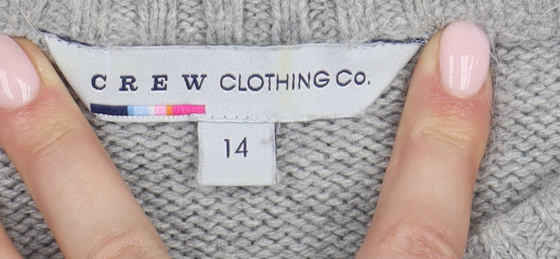 Crew Clothing Co. Women's Grey Pullover Jumper Size 14