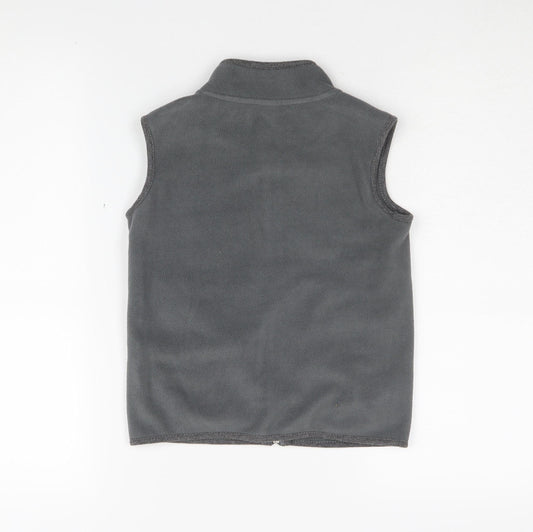 Mr. Cow Kids Boys Grey Sleeveless Jacket 7 Years