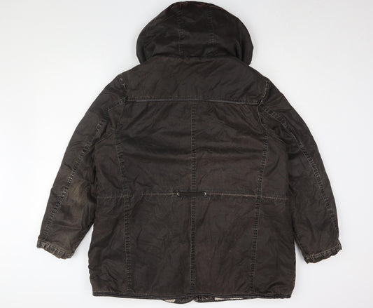Marks and Spencer Women's Brown Fur Trim Parka Size 20