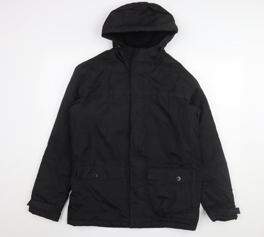 Regatta Men's Black Parka Jacket, M, Hooded Casual