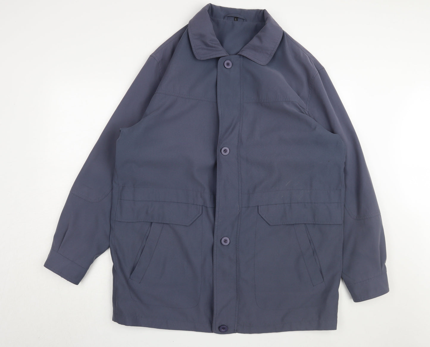 BHS Blue Unisex Mid-Length Jacket Size L - Casual