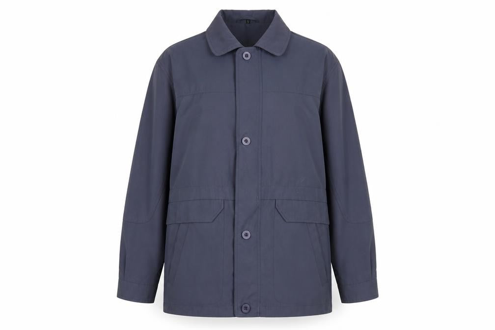 BHS Womens Blue Mid-Length Jacket - Casual Size L
