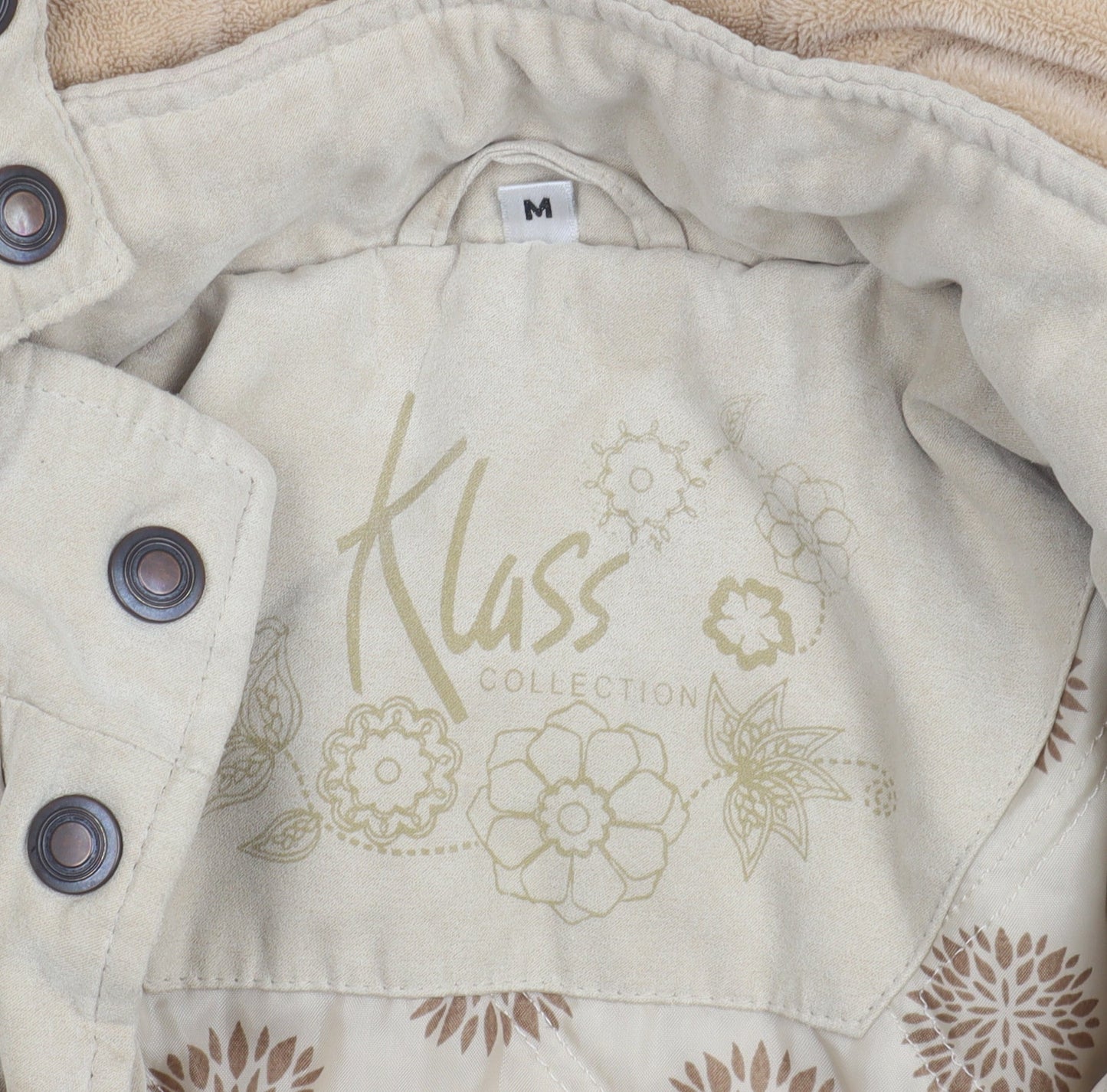 Klass Collection Women's Beige Parka Jacket Size M