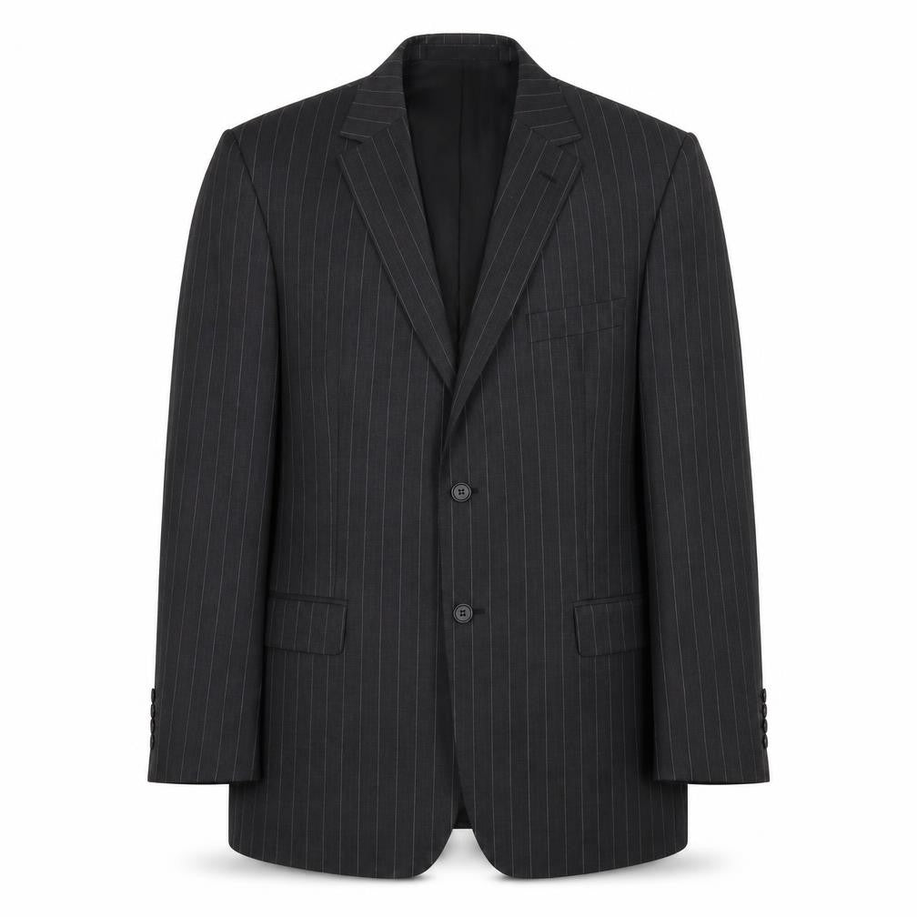 Marks and Spencer Men's Grey Striped Suit Jacket 42R