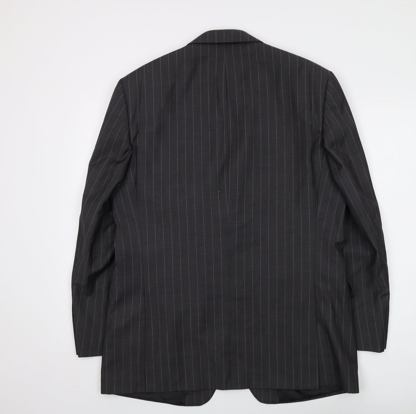 Marks and Spencer Men's Grey Striped Suit Jacket 42R