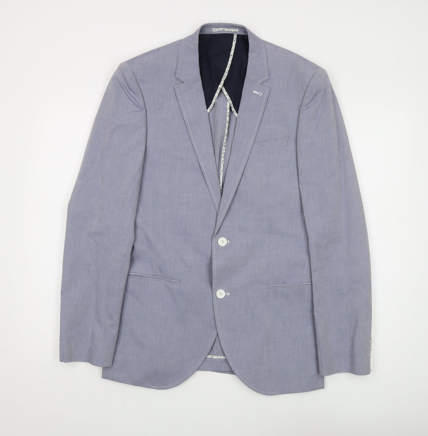 Next Men's Grey Blazer, Size 38R, Regular Fit
