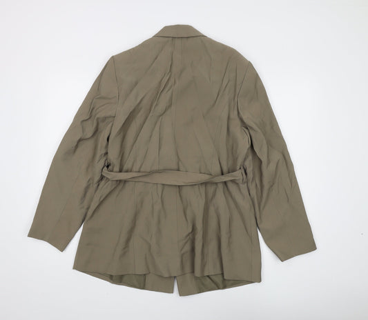 Dorothy Perkins Beige Women's Blazer UK 18 Belted