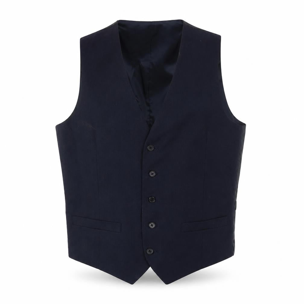 Marks and Spencer Men's Navy Suit Waistcoat, Size 36R, Regular Fit