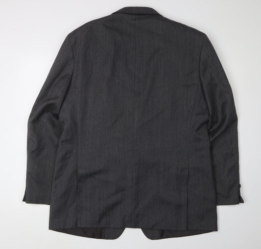 Marks and Spencer Men's Grey Blazer, Size 44r, Classic Fit