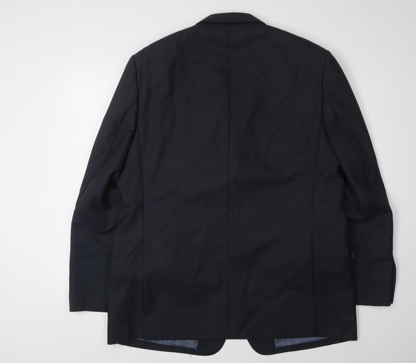 Marks and Spencer Men's Blue Wool Blazer, 44R Regular