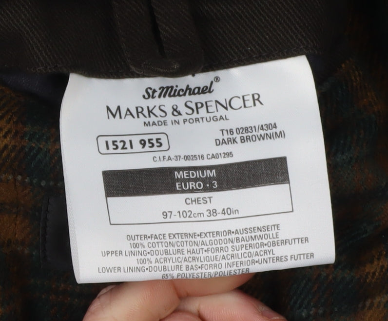 Marks and Spencer Men's Brown Jacket 38-40R Regular Fit