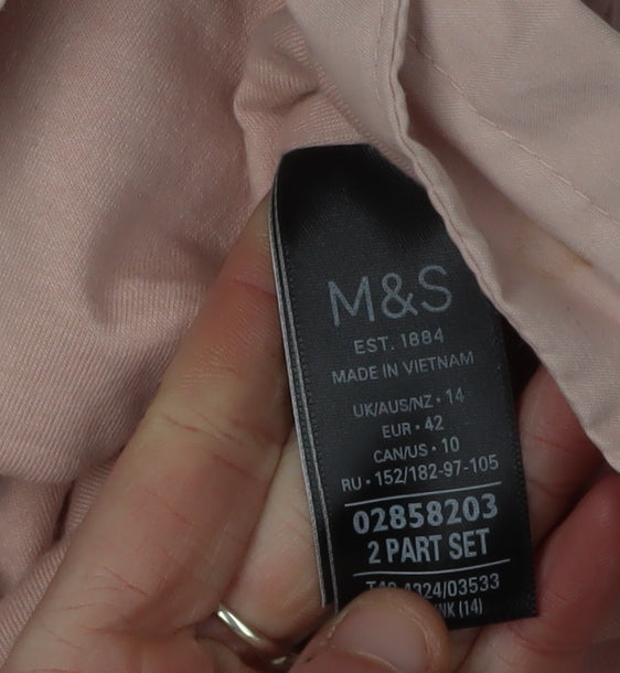 Marks and Spencer Women's Pink Mid-Length Jacket