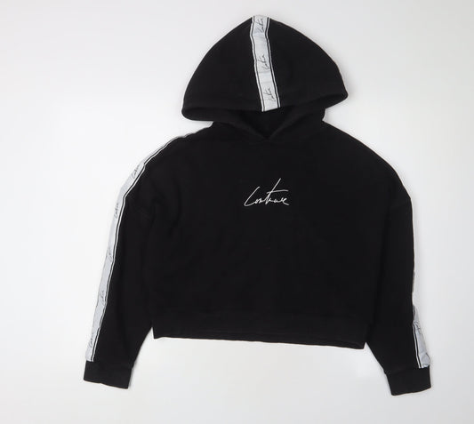The Couture Club Women's Black Hoodie, Size S, Pullover