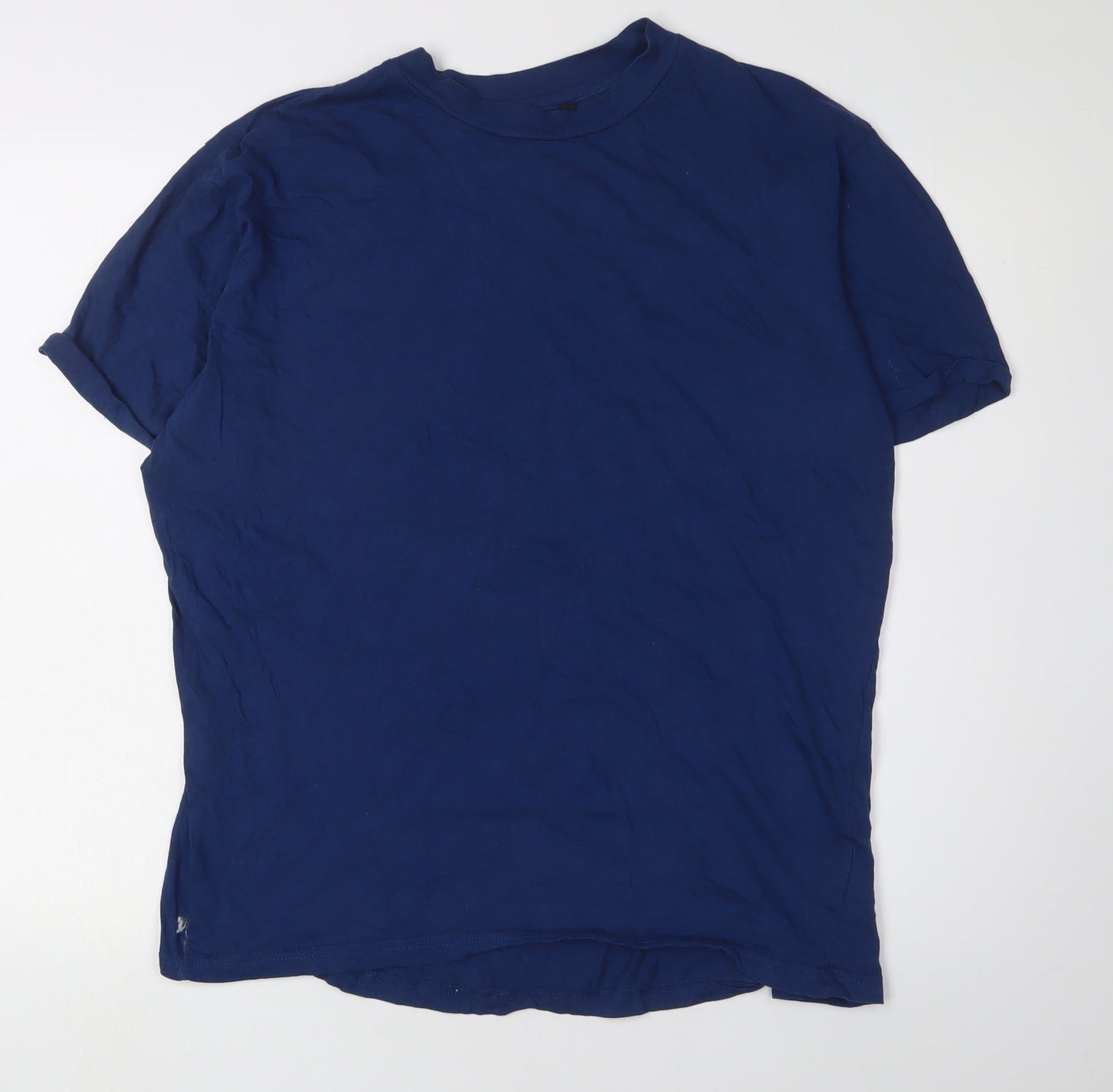 Brave Soul Men's Blue Crew Neck T-Shirt, Size M