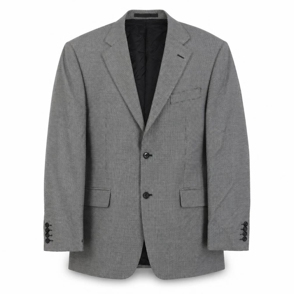 Marks and Spencer Men's Black Check Blazer 42R