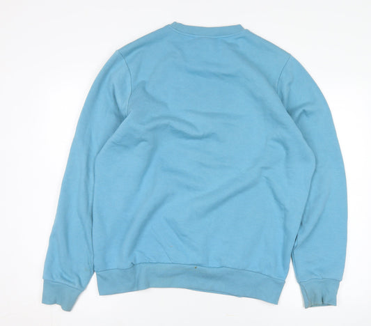 Slazenger Men's Blue Crew Neck Pullover Sweatshirt - M