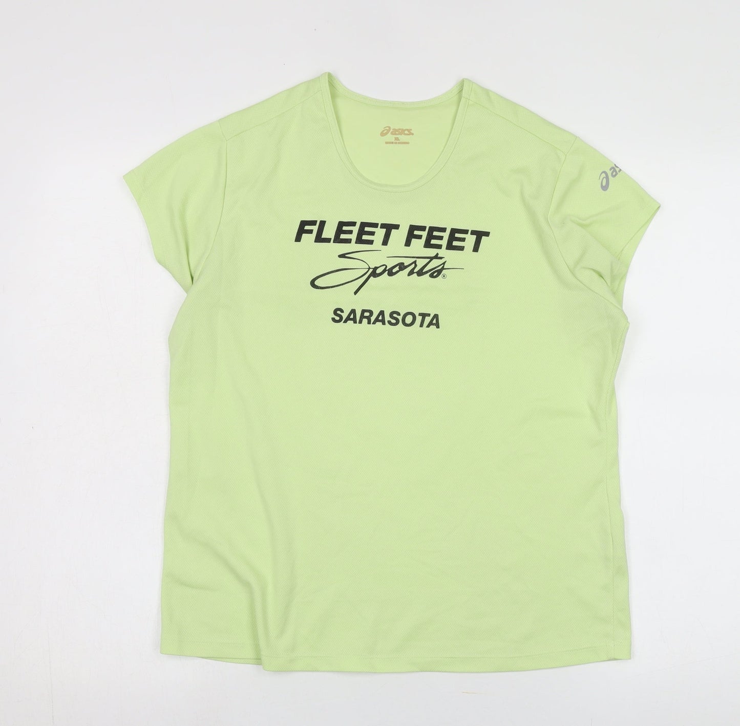 ASICS Unisex Green Basic T-Shirt XL Sportswear