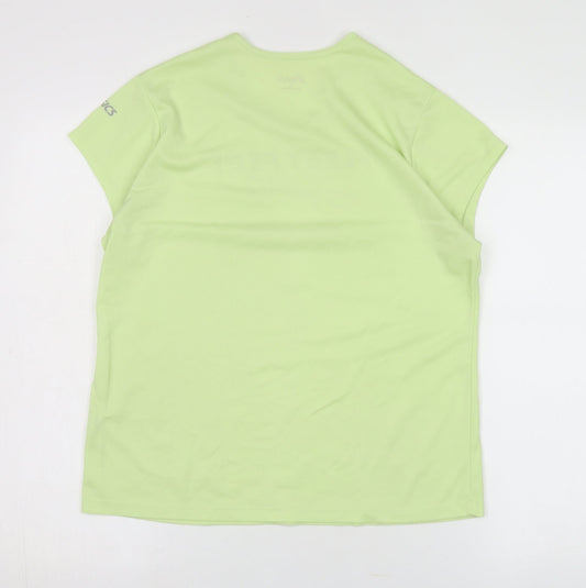 ASICS Unisex Green Basic T-Shirt XL Sportswear