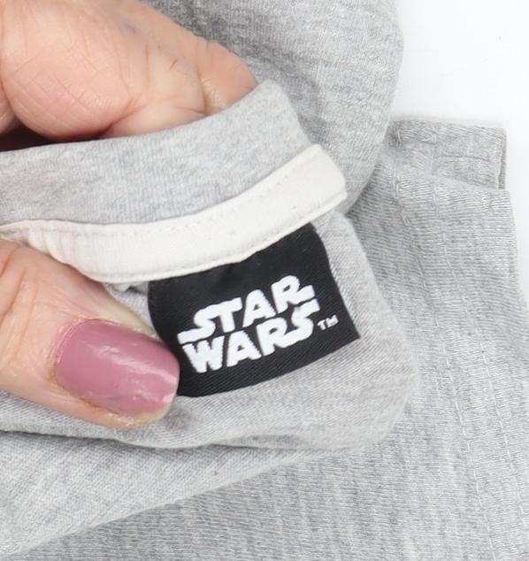 Star Wars Men's Grey Christmas T-Shirt Size M