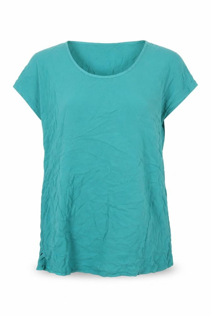 Womens UK Size XL VERO MODA Green Viscose T-Shirt
