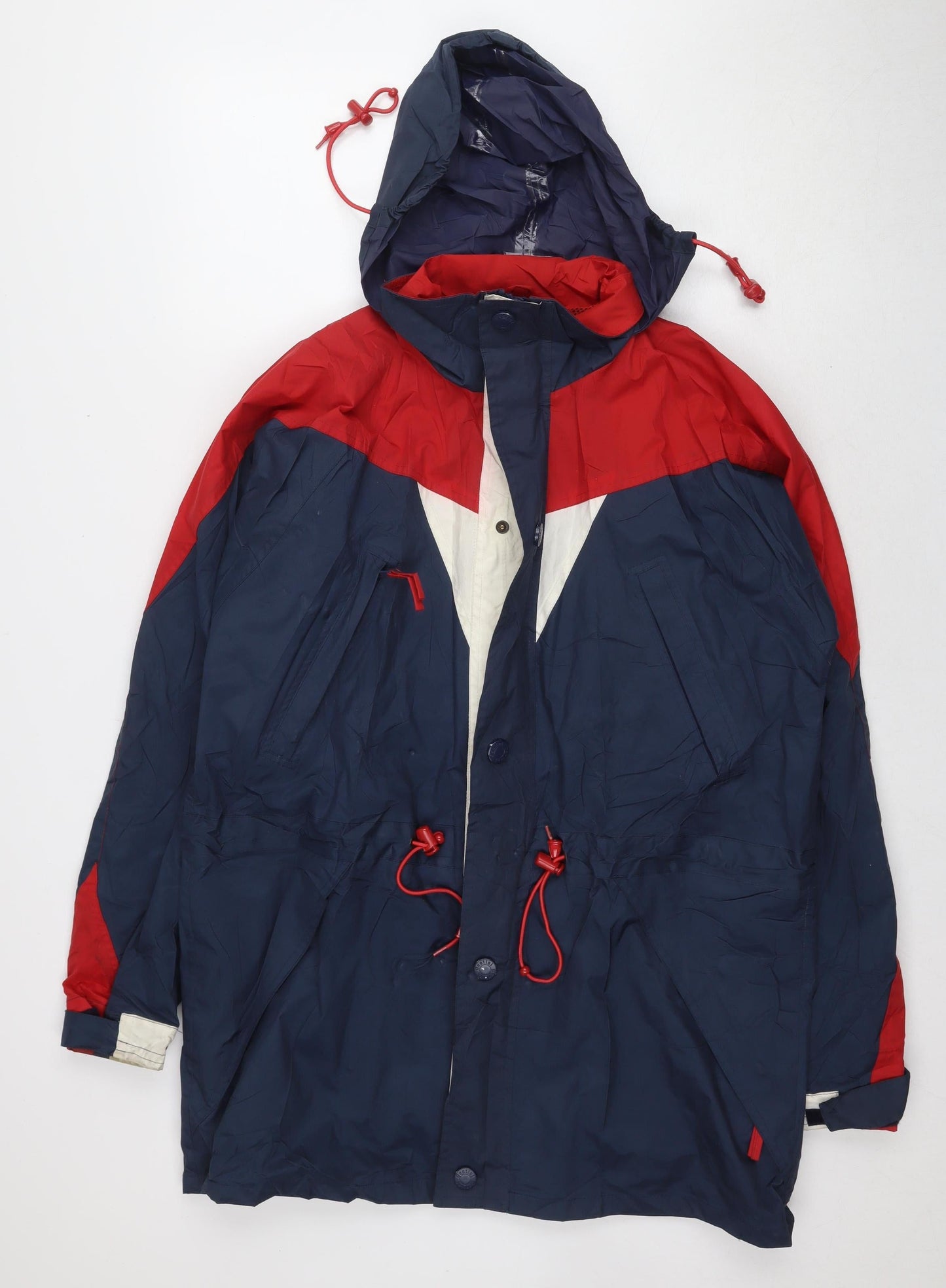 Gentini Men's Blue Red Windbreaker Jacket S